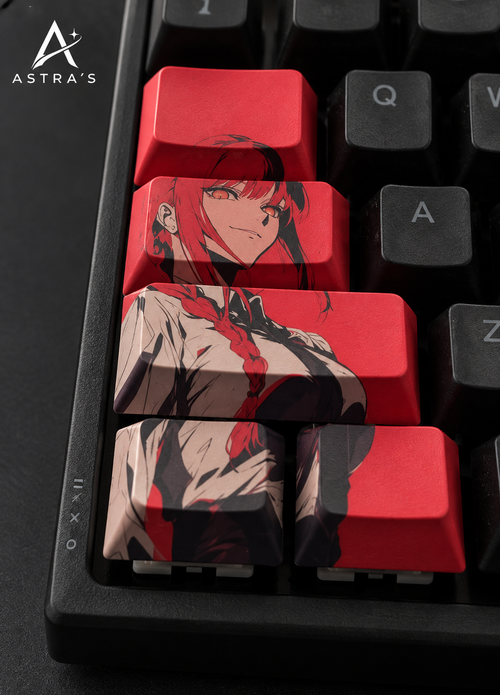MAKIMA · Set rojo de 5 keycaps