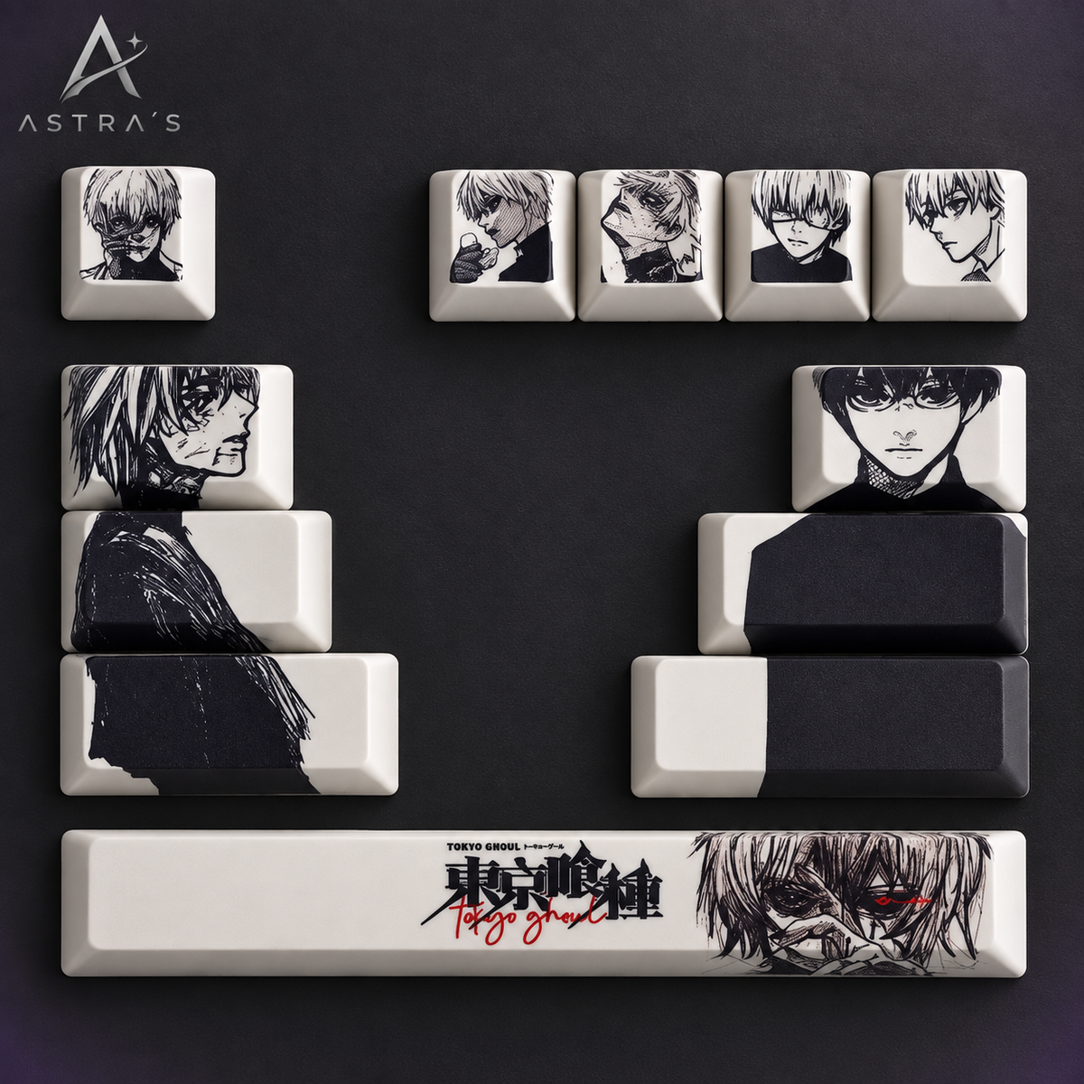 Kaneki · Set Tokyo Ghoul de 12 teclas